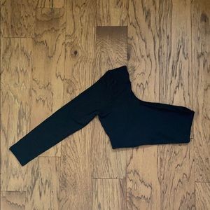 Black Off The Shoulder Crop Top